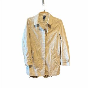 Gap Trench Rain Coat Tan Cream Small